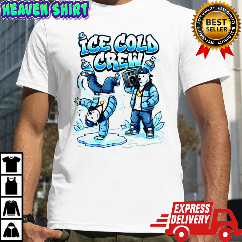 Ice Cold Hip Hop Polar Bear Breakdance Christmas shirt