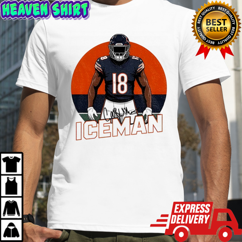 Iceman Caleb Williams Chicago Bears NFL Football 2025 signature shirt