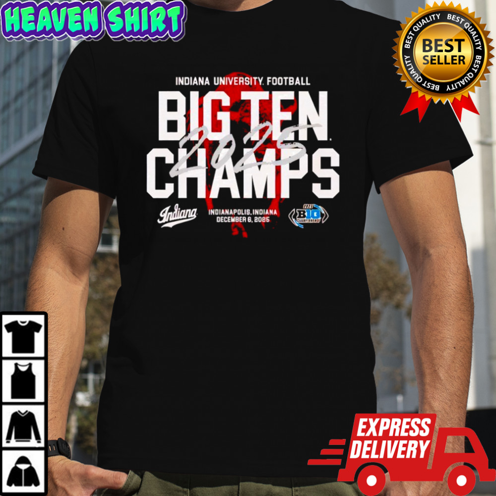 Indiana 2025 Big Ten Champs Bison graphic shirt