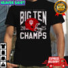 Indiana Hoosiers 2025 Big Ten Football Champs helmet shirt