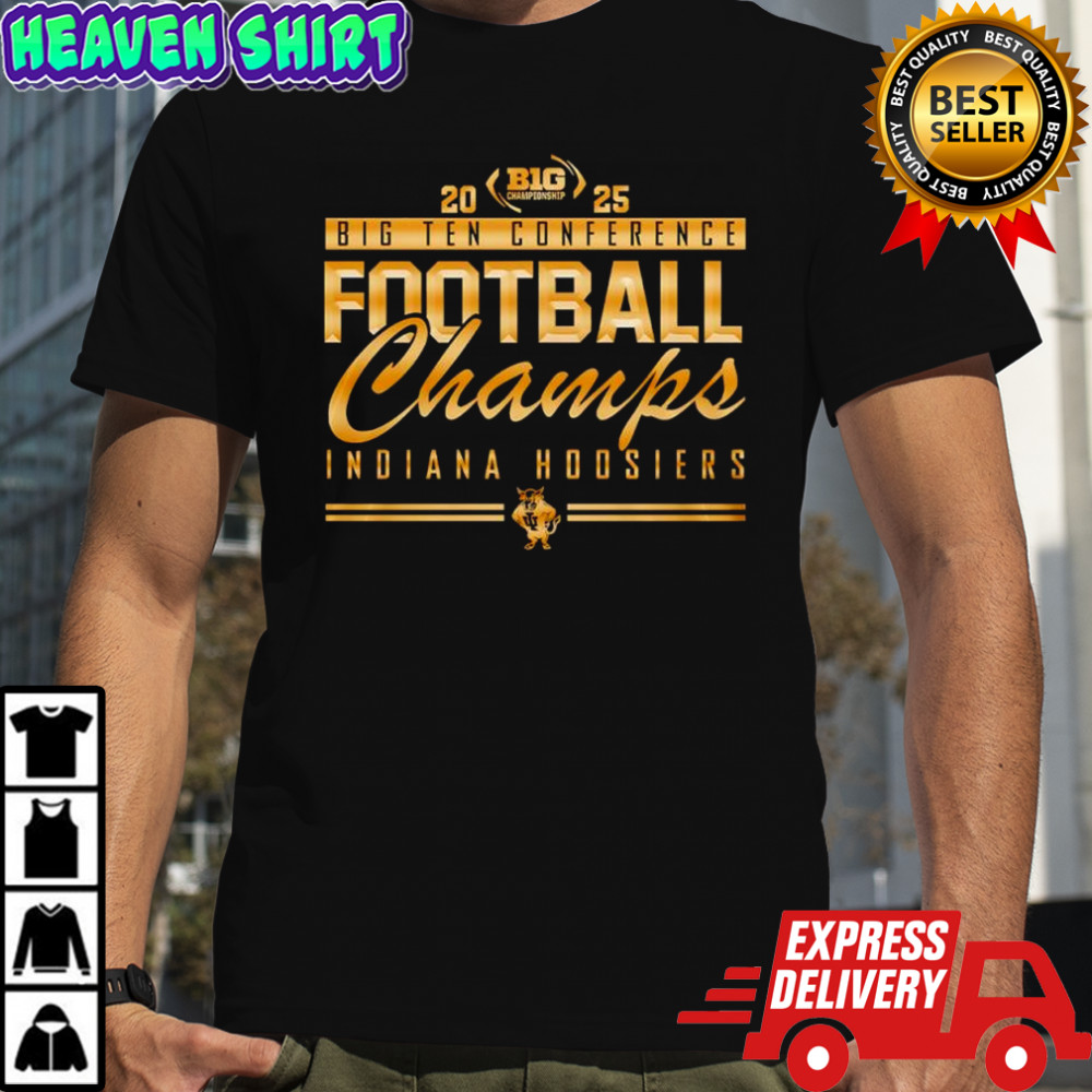 Indiana Hoosiers Big Ten Conference Gold 2025 Football Champs shirt