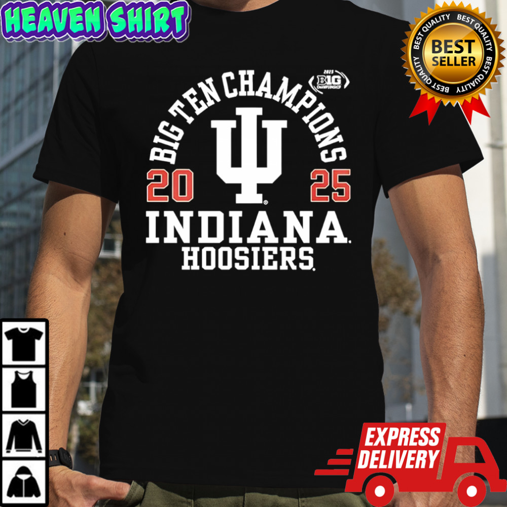 Indiana Hoosiers logo Big Ten Football Champions 2025 T-shirt