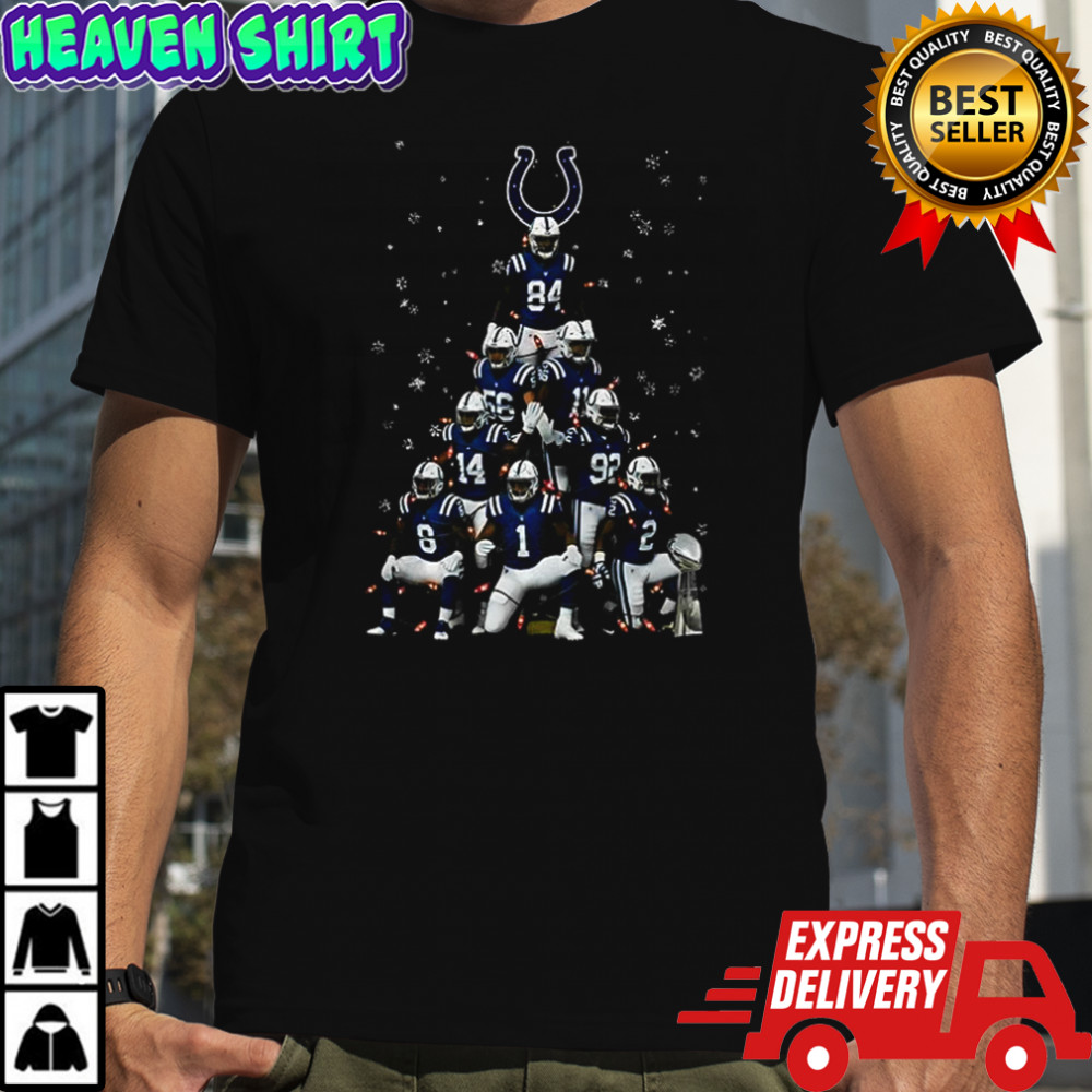 Indianapolis Colts teams Christmas tree shirt