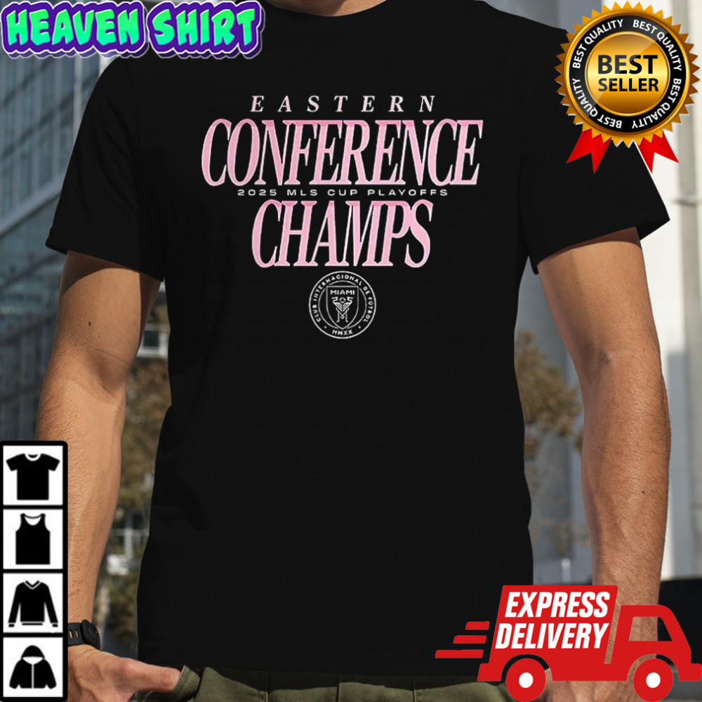 Inter Miami CF 2025 MLS Eastern Conference Champions logo shirt