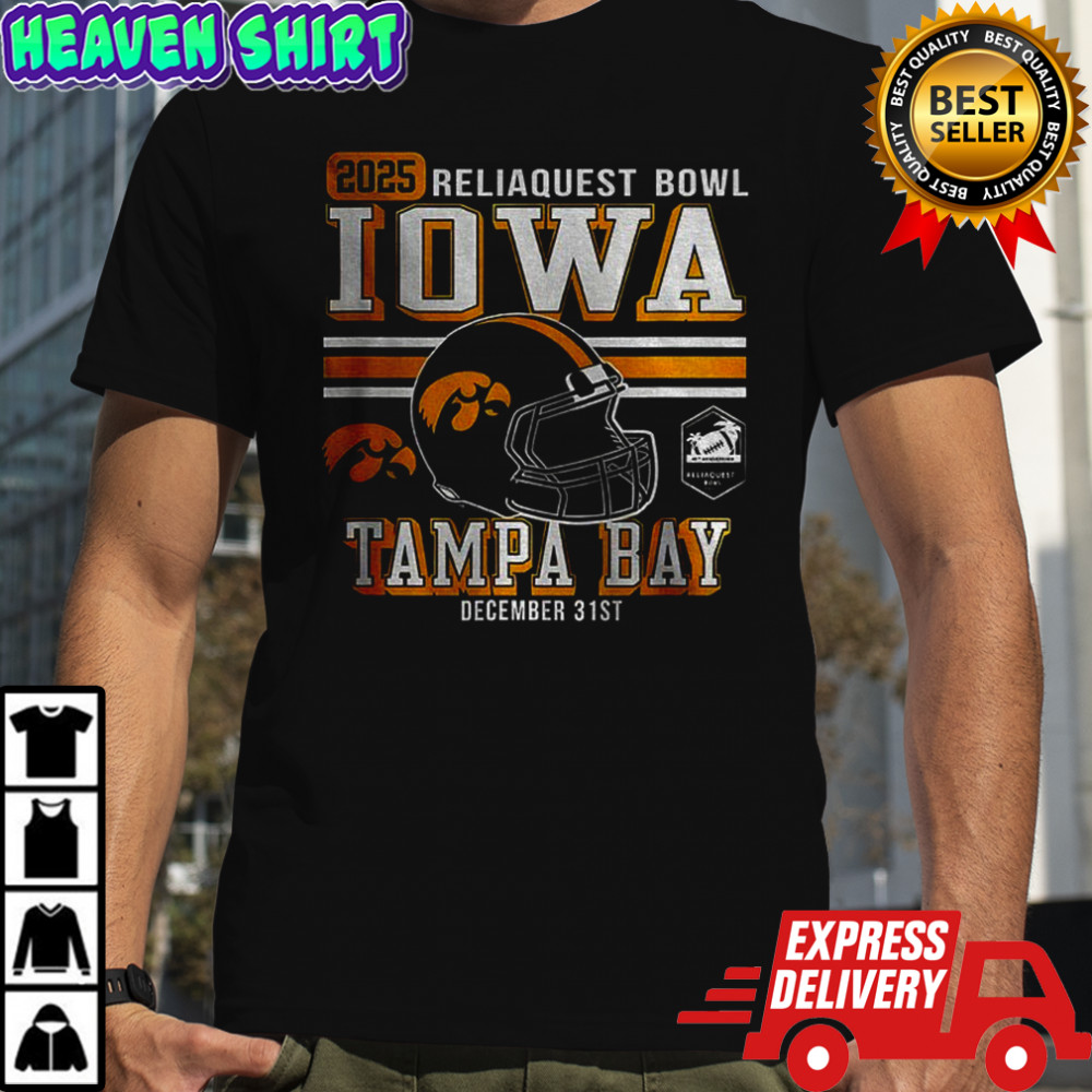 Iowa Hawkeyes Football ReliaQuest Bowl 2025 Tampa Bay December 31st shirt