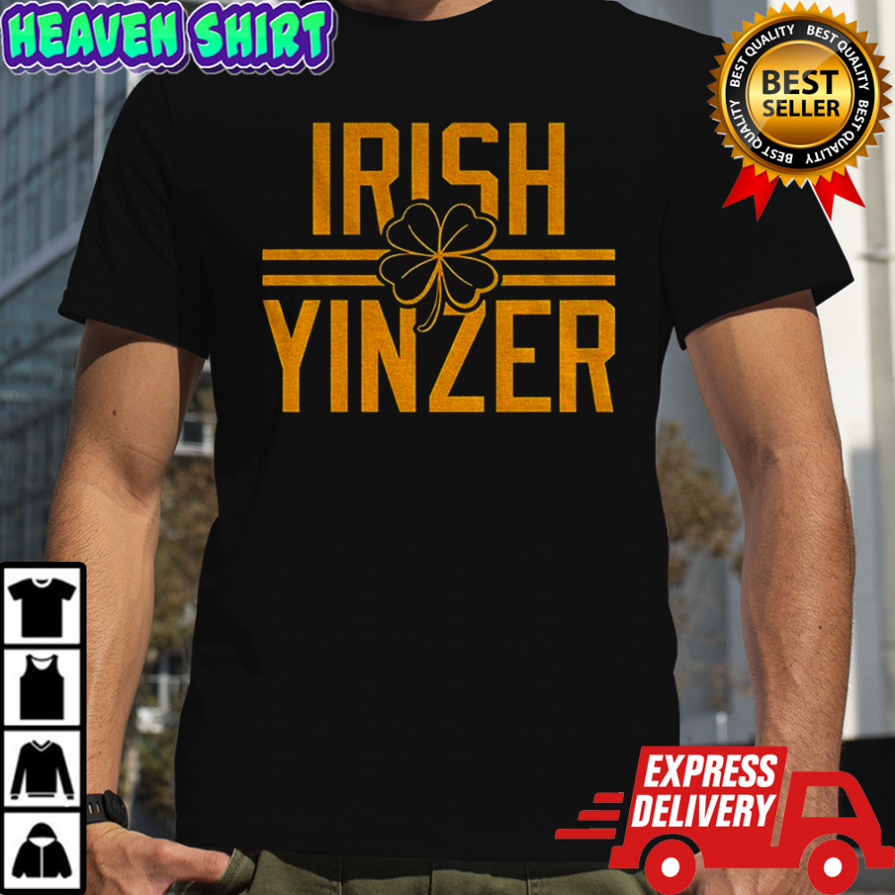 Irish Yinzer Pittsburgh St Patricks Day 412 Yinzer Nation Steel City Football shirt