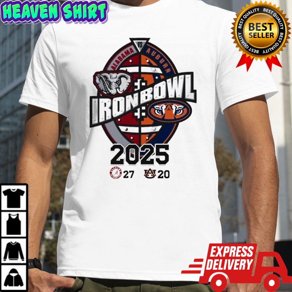 Iron Bowl Alabama Vs Auburn 2025 Score shirt