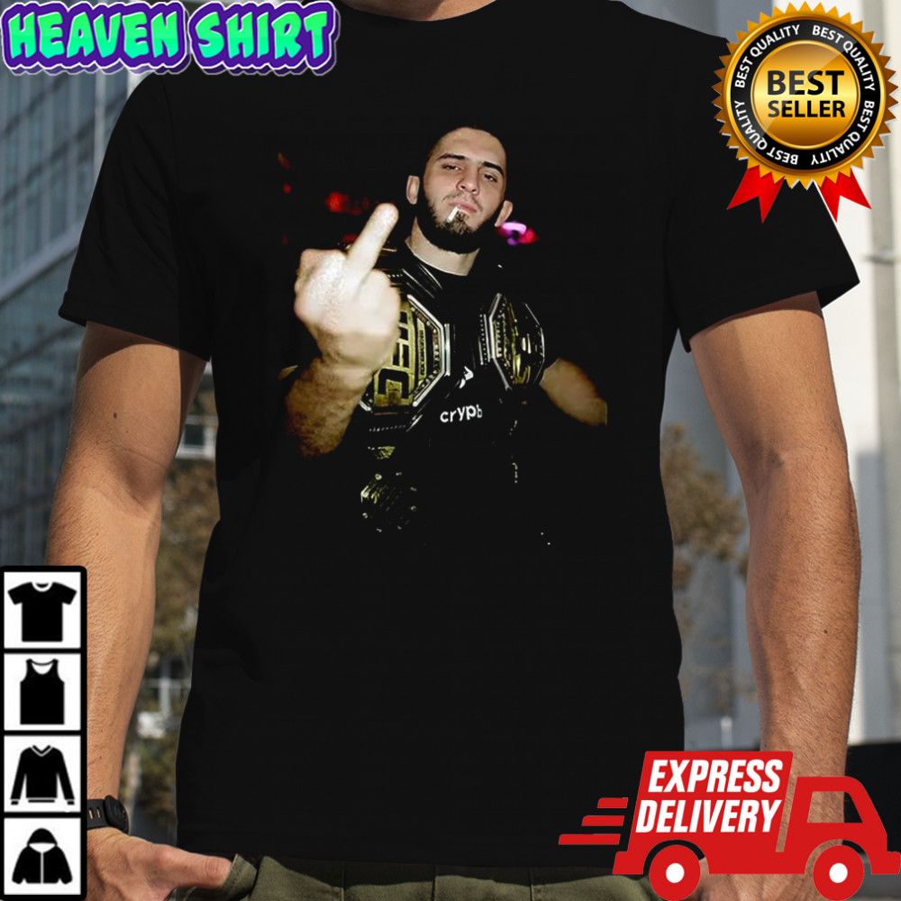 Islam Makhachev middle finger meme shirt