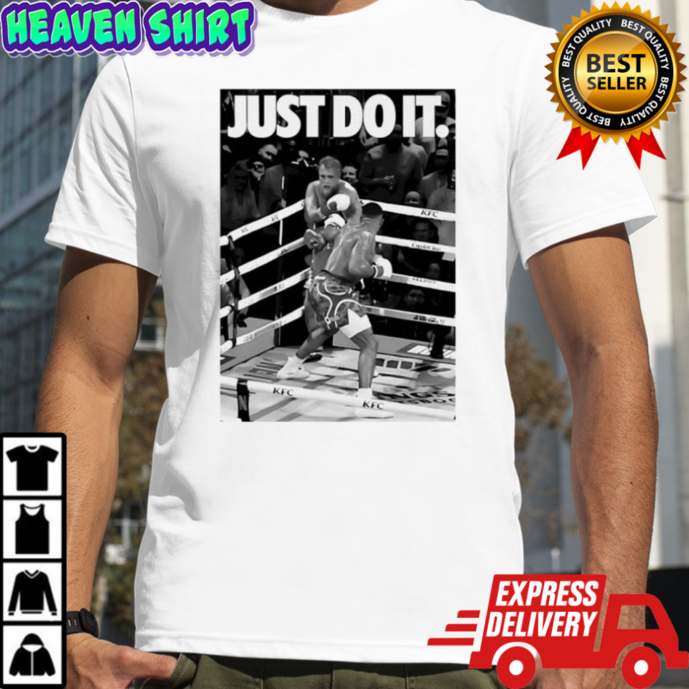Jake Paul and Anthony Joshua just do it boxing match image shirt