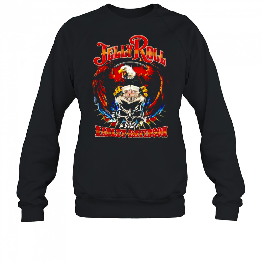 Jelly Roll Harley Davidson Eagle Skull Shirt