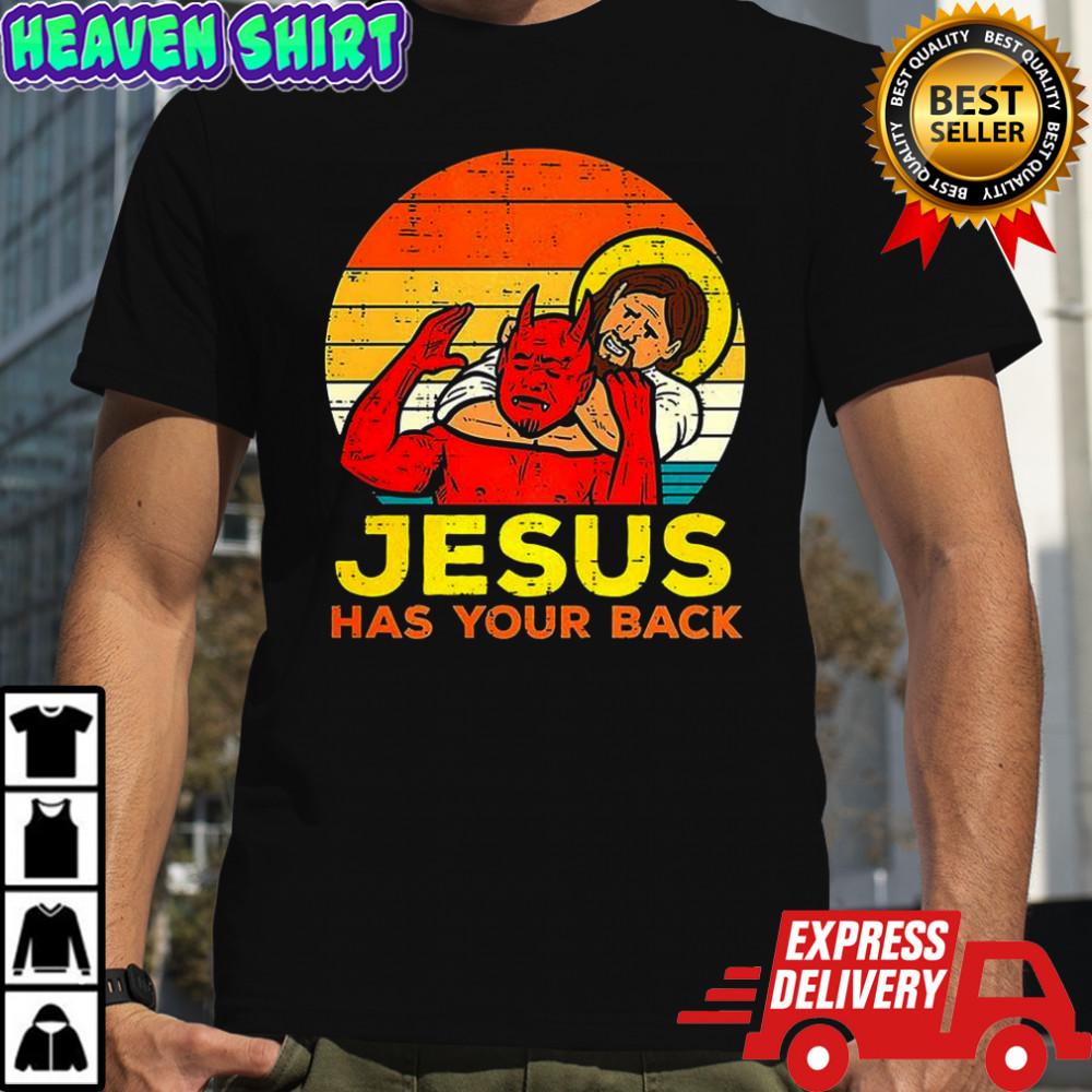 Jesus has your back Jiu Jitsu Christian vintage shirt
