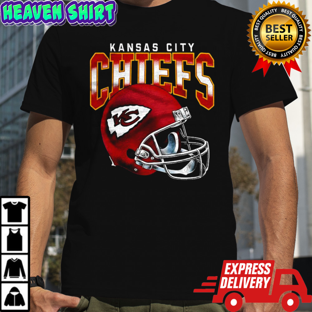 Kansas City Chiefs NFL logo Gradient helmet football lover shirt