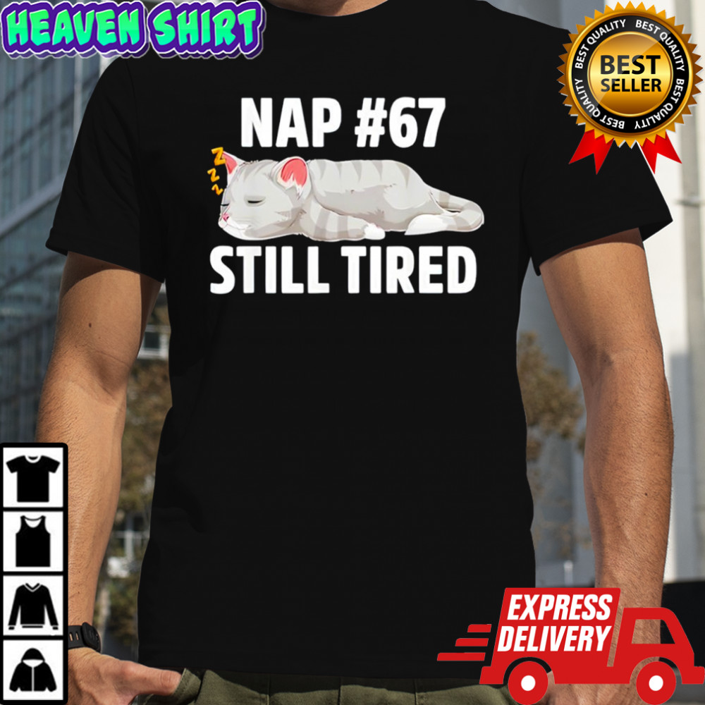 Kawaii Anime Cat NAP 67 Quote 6 7 Meme Graphic shirt