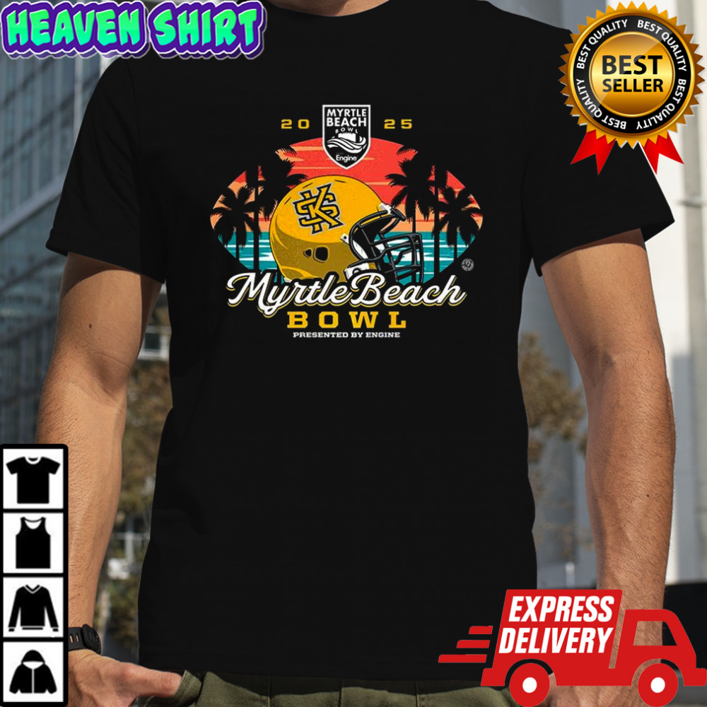 Kent State Golden Flashes 2025 Myrtle Beach Bowl helmet shirt