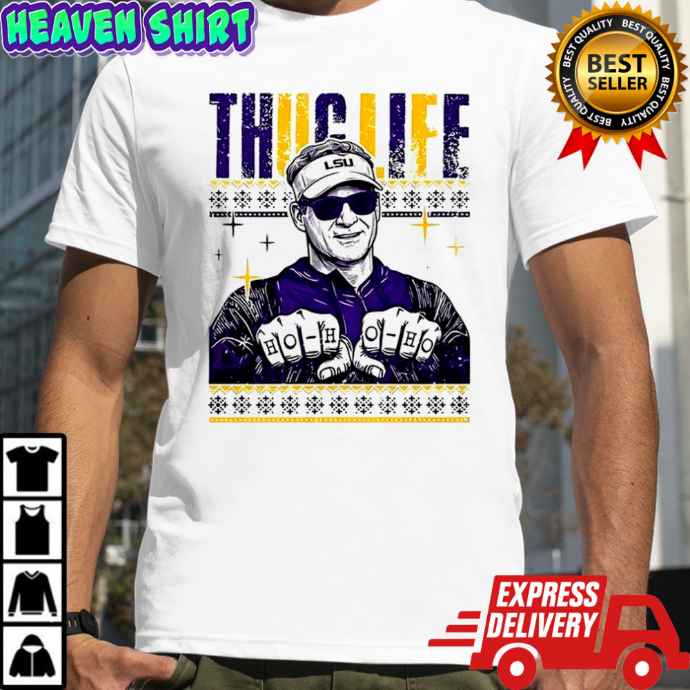 Lane Kiffin Thug Life Ho-ho-ho Christmas shirt