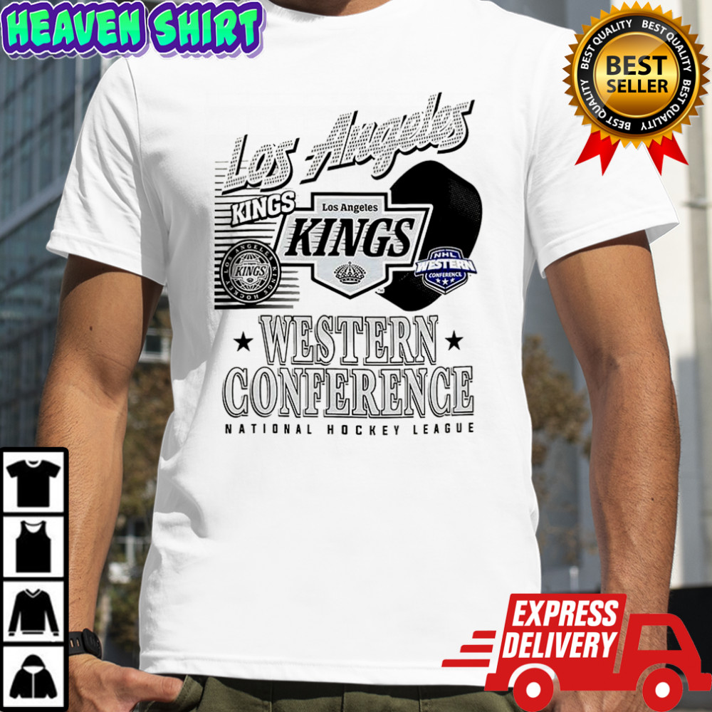 Los Angeles Kings NHL Western Conference logo and ball shirt