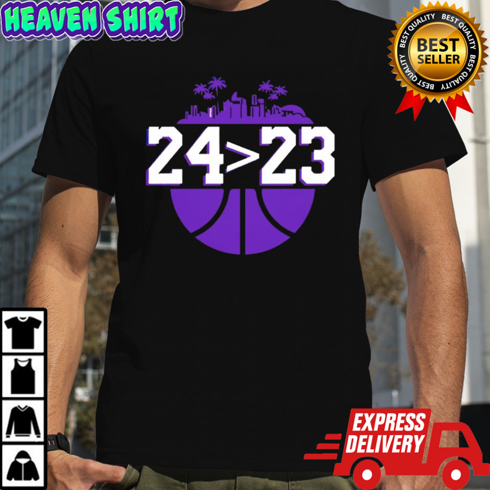 Los Angeles Lakers 24 – 23 city skyline shirt