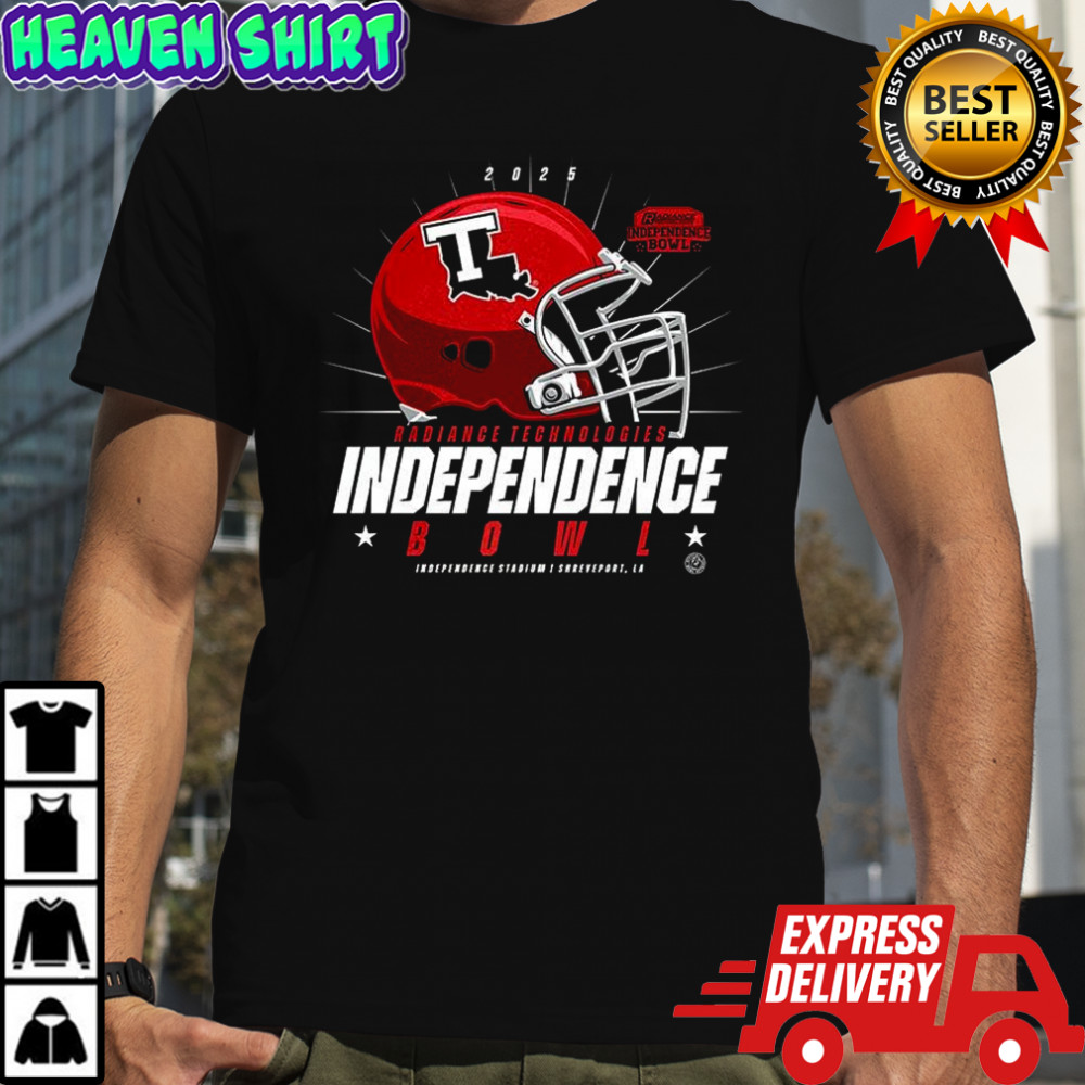 Louisiana Tech Bulldogs 2025 Radiance Technologies Independence Bowl helmet shirt