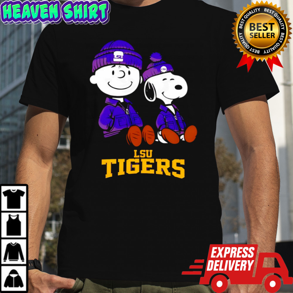 LSU Tigers x Snoopy and Charlie Brown shirt