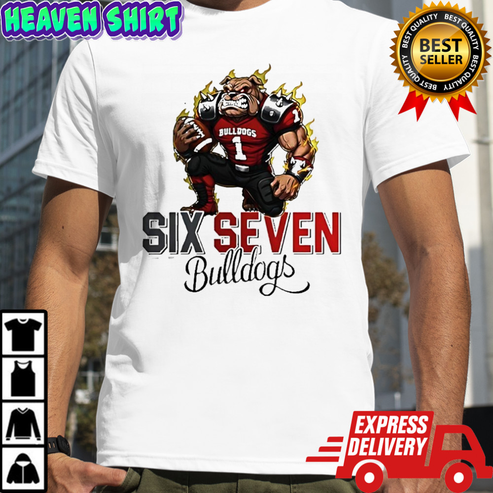 Mascot Six Seven Georgia Bulldogs football shirt