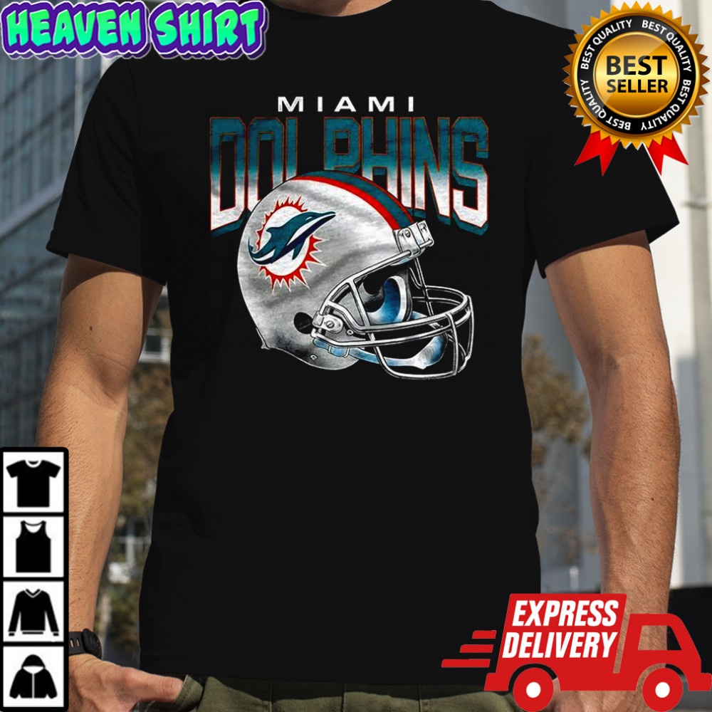 Miami Dolphins NFL logo Gradient helmet football lover shirt