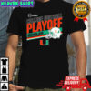 Miami Hurricanes College Football Playoff Stripe 2025 logo shirt