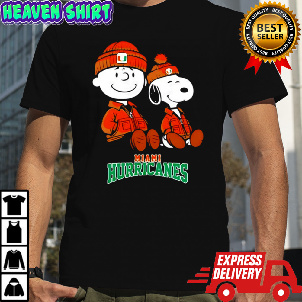 Miami Hurricanes x Snoopy and Charlie Brown shirt