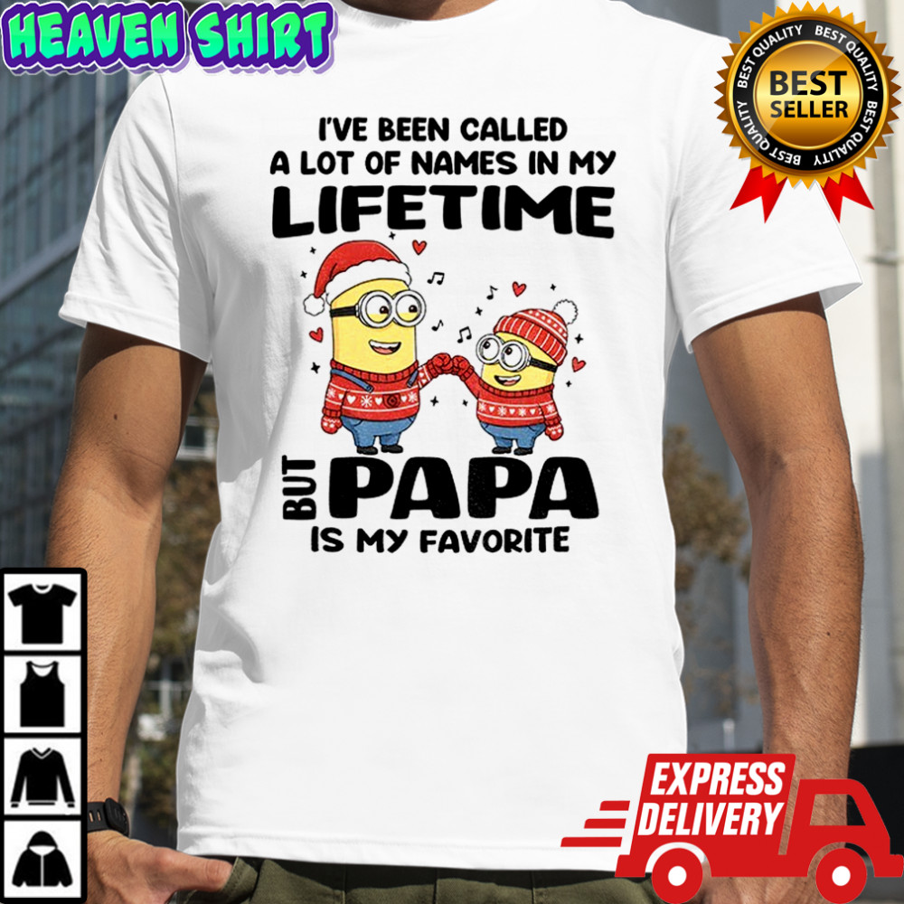 Minion Santa I’ve been called a lot of names in my lifetime but papa is my favorite Christmas shirt