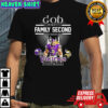 Minnesota Vikings God first family second then Vikings football Christian mascot shirt