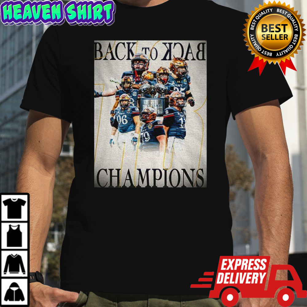 Navy Midshipmen Go Navy Back to Back champions shirt