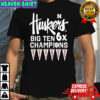 Nebraska Cornhuskers volleyball Big Ten 6x Champions 2025 shirt