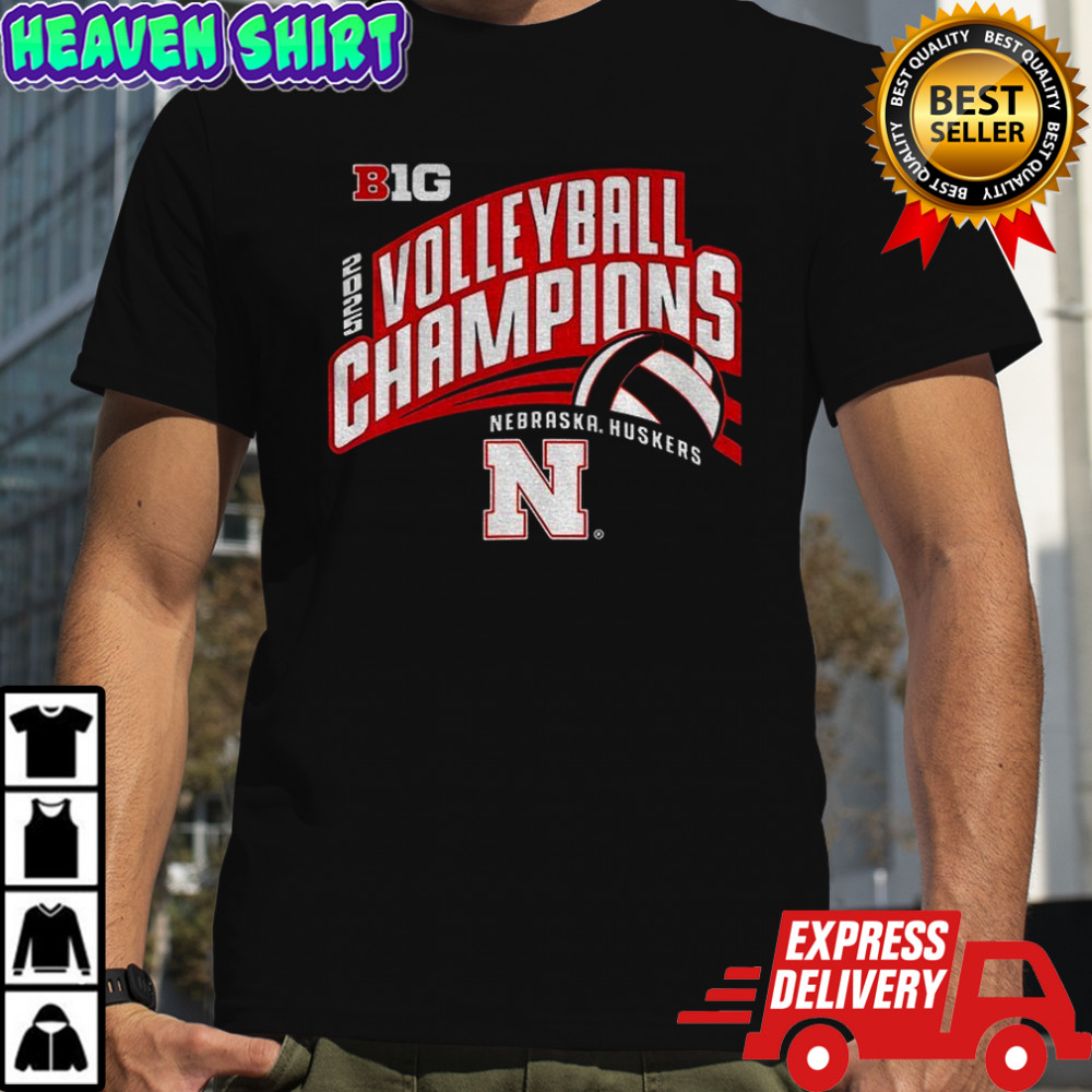 Nebraska Huskers Volleyball Champions 2025 BIG logo shirt