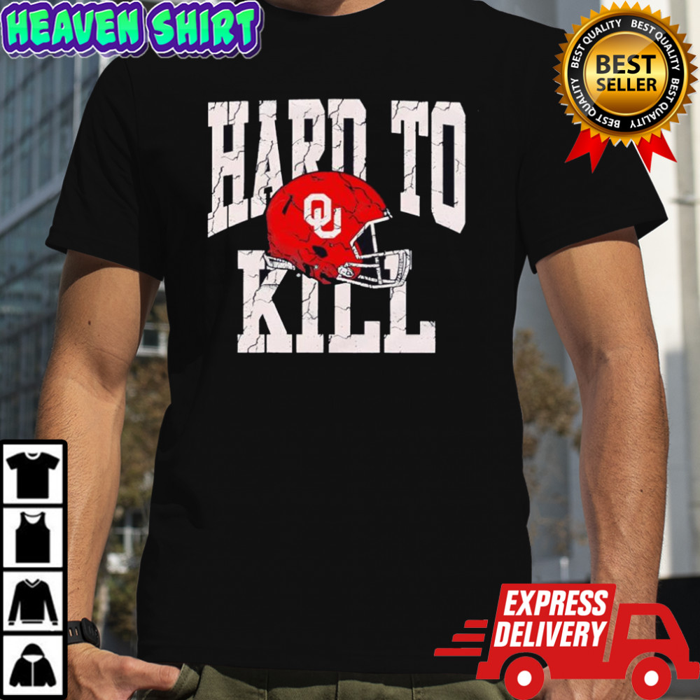 Oklahoma Sooners football team Hard To Kill helmet shirt