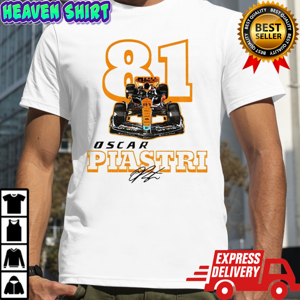 Oscar Piastri Formula One 81 Formula One McLaren shirt
