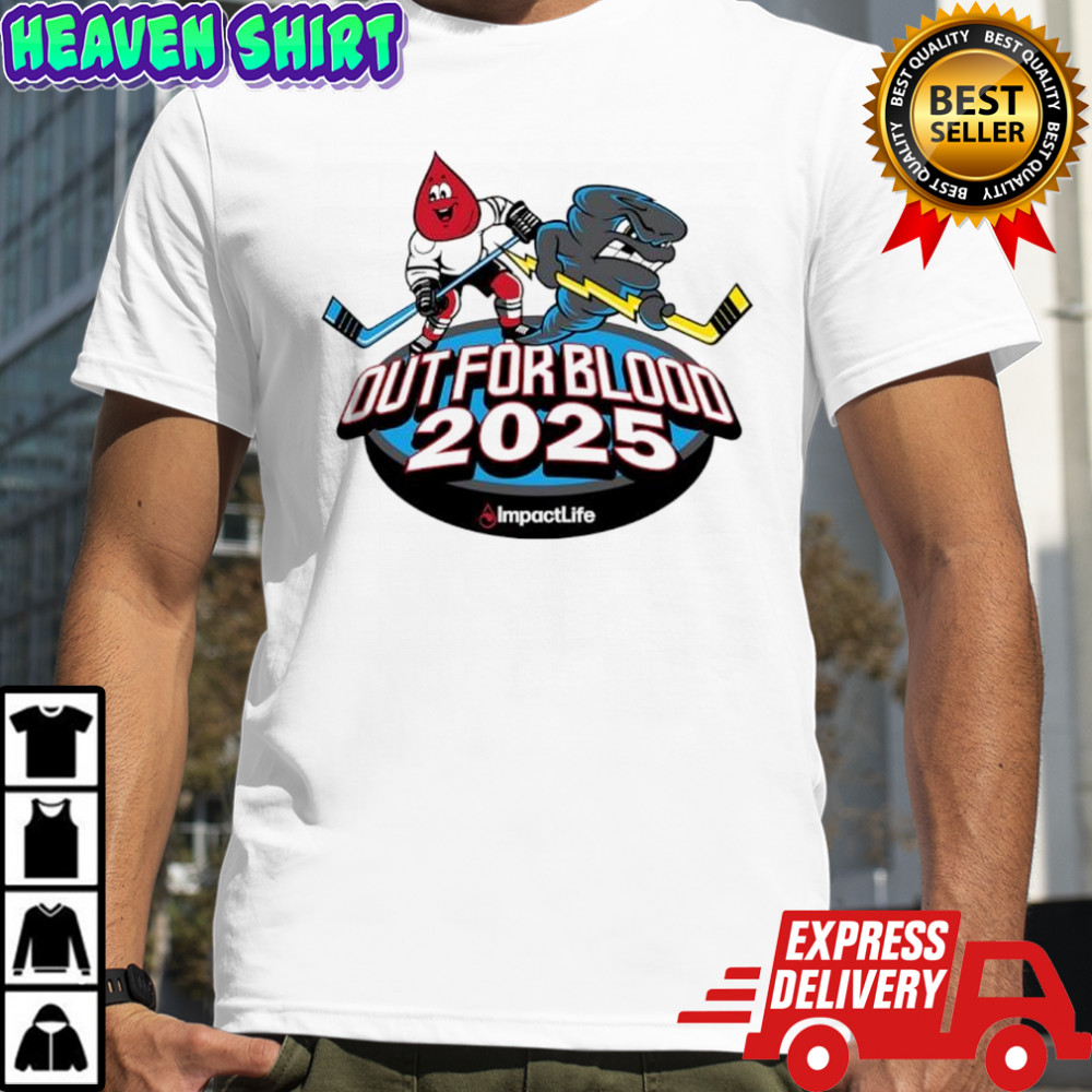 Out for Blood 2025 logo mascot shirt