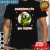 Overstimulated but festive Christmas parrot shirt