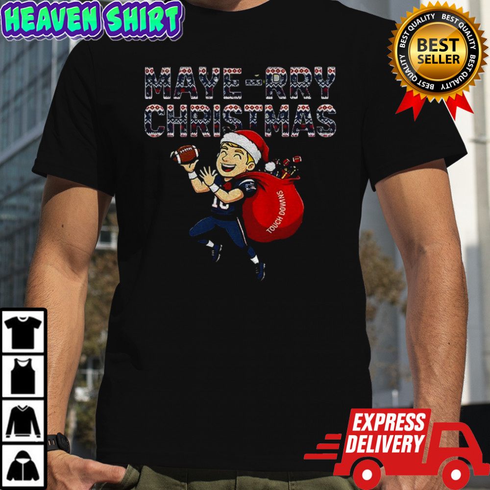 Patriots Xmas Drake Maye Maye-rry New England Christmas shirt