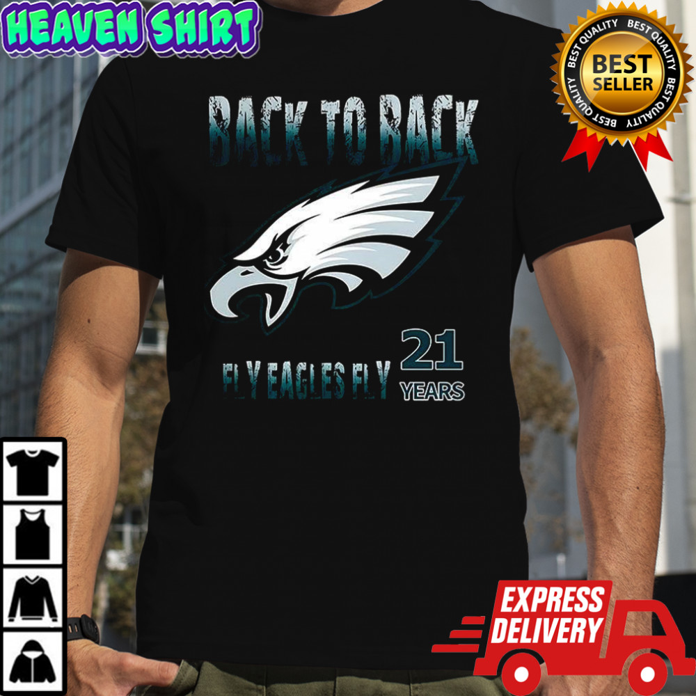 Philadelphia Eagles 2025 back to back NFC East Champs fly Eagles fly 21 years shirt