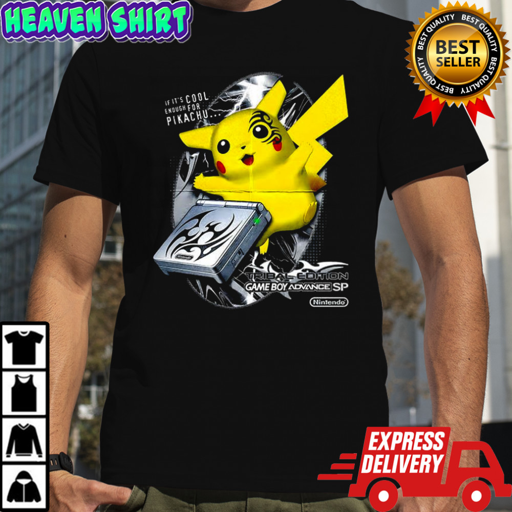 Pikachu Nintendo Game Boy Advance special tribal edition shirt