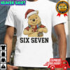 Pooh Santa hat Six Seven graphic shirt