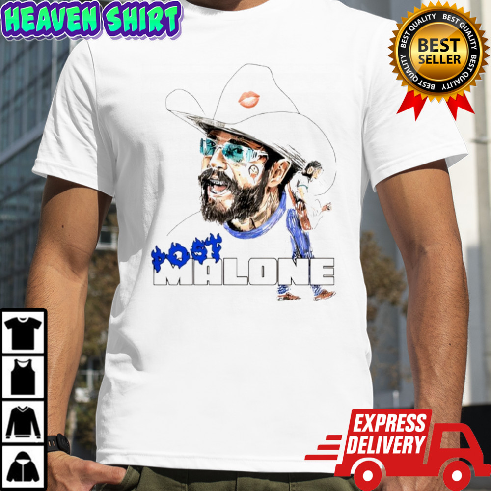 Post Malone Blue Flame shirt