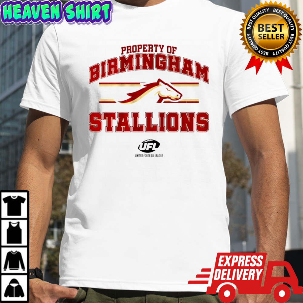 Property of Birmingham Stallions United Football League logo shirt