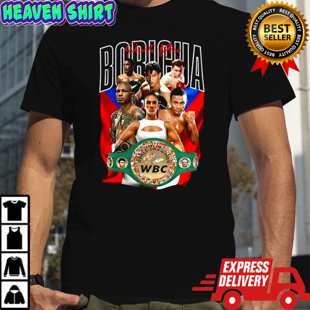 Puerto Rican Boricua Boxing WBC legends pride graphic shirt