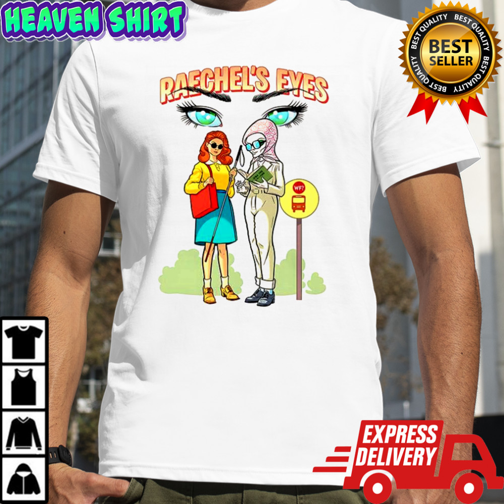 Raechel’s Eyes wait for the bus comic shirt