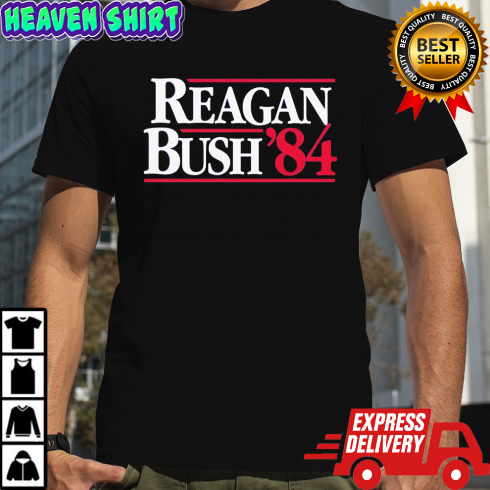 Reagan Bush ’84 campaign sticker shirt