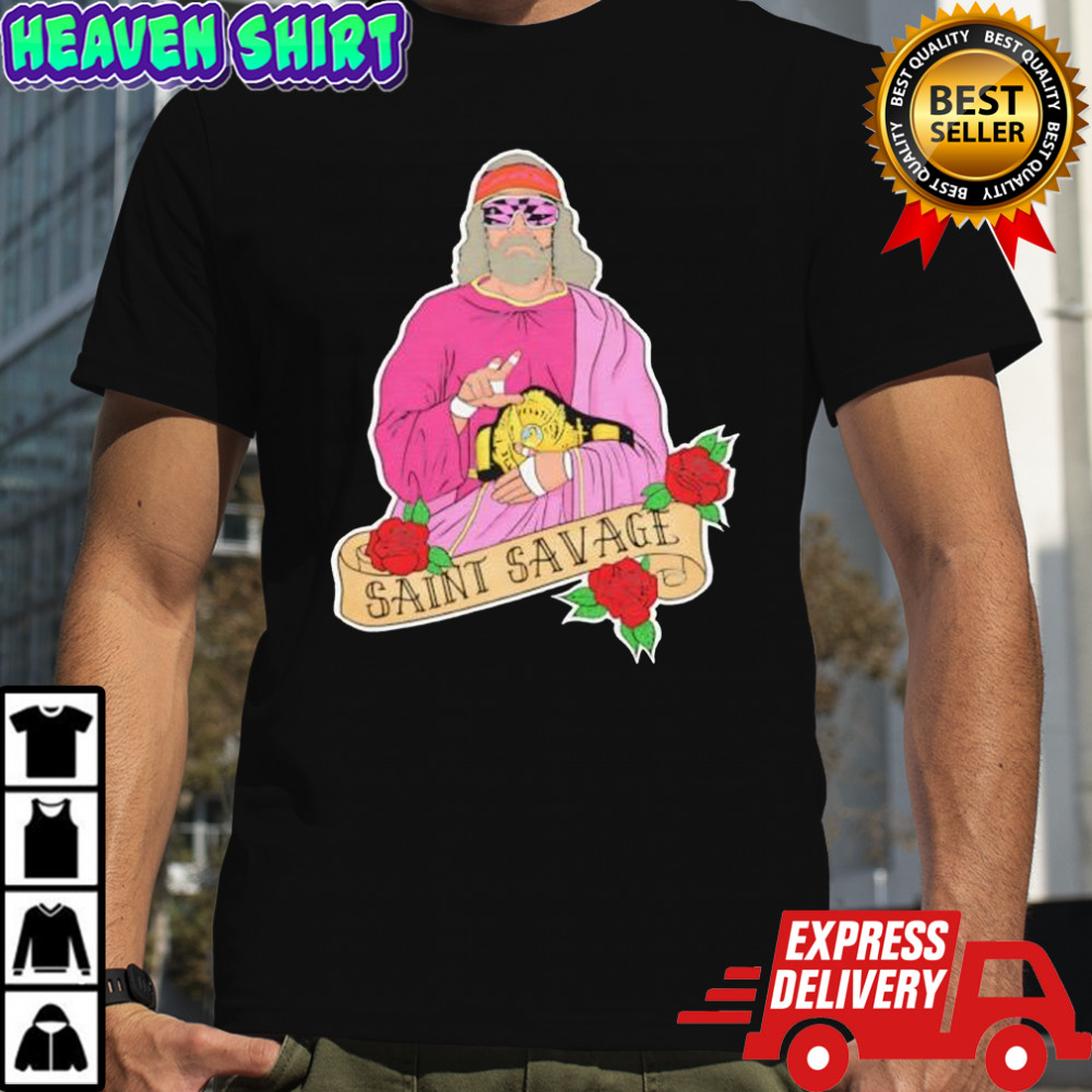 Saint Savage Rose graphic shirt