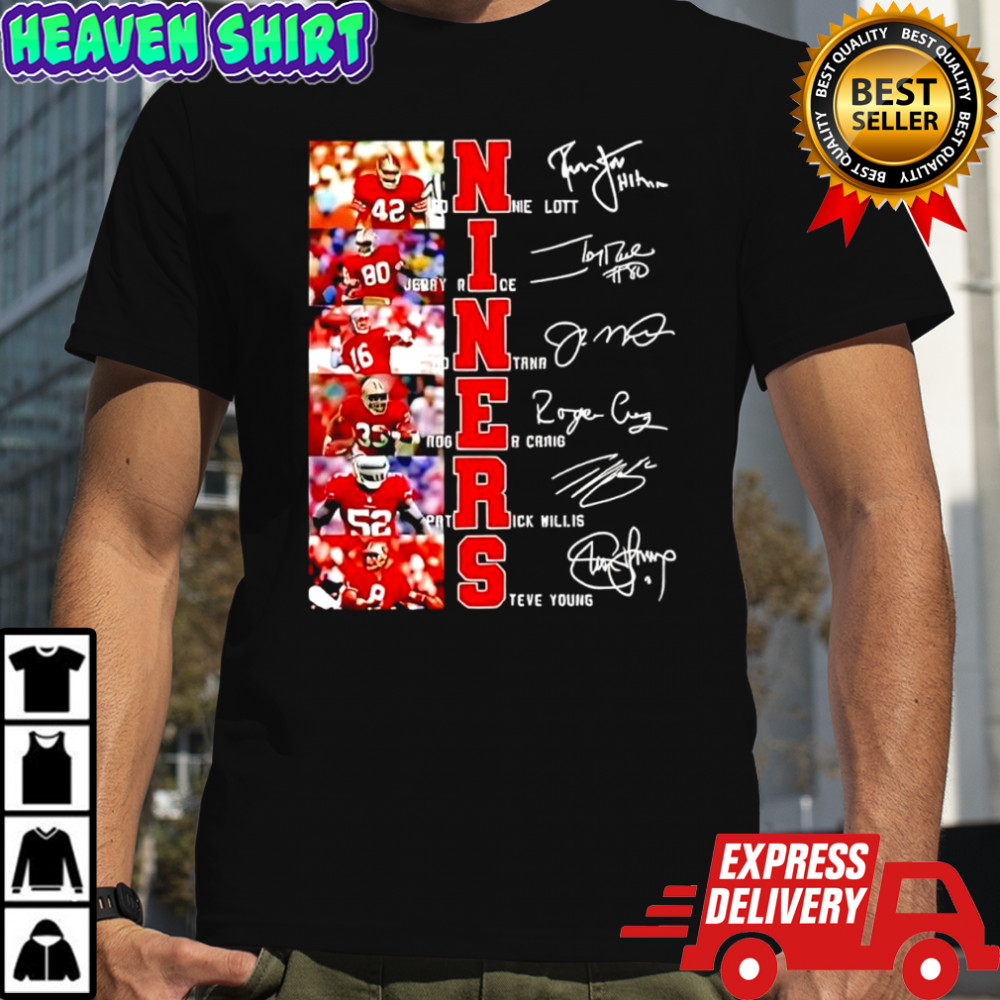San Francisco 49ers legends Niners signatures of players shirt