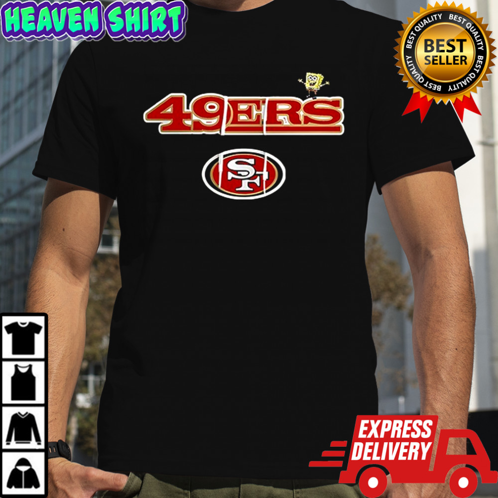 San Francisco 49ers x SquarePants movie cartoon shirt