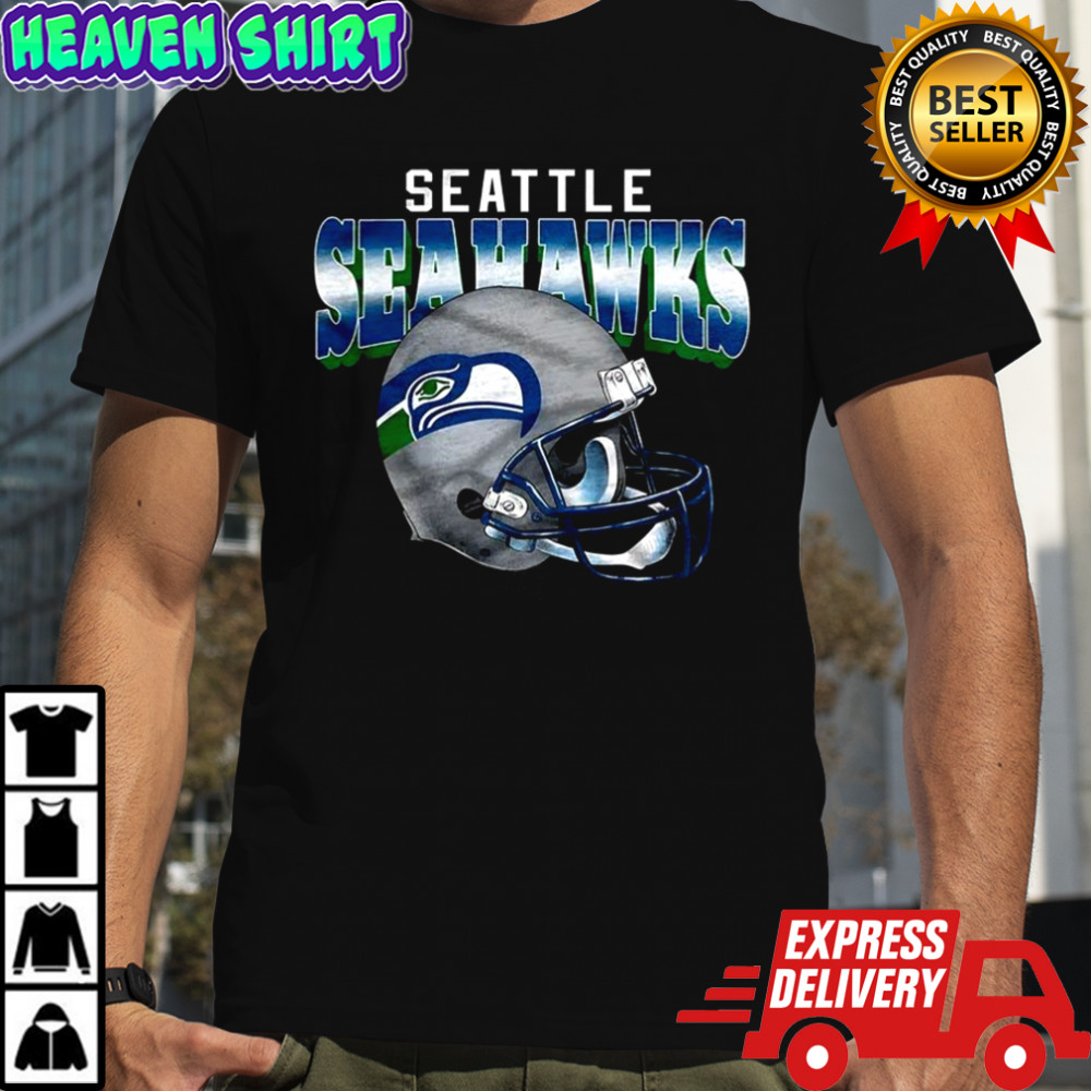 Seattle Seahawks NFL logo Gradient helmet football lover shirt
