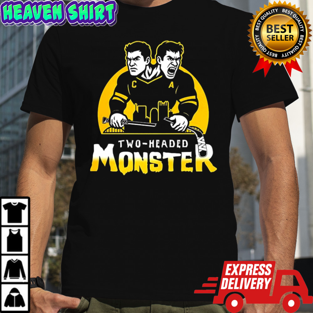 Sidney Crosby and Evgeni Malkin Pittsburgh Penguins NHL Two-Headed monster shirt
